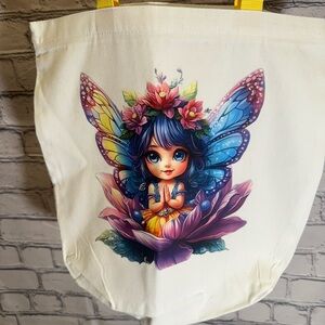 Fairy Tote Bag with Colorful Design